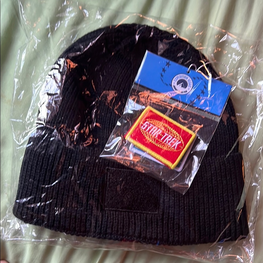 Star Trek Black Knit Beanie with Patch